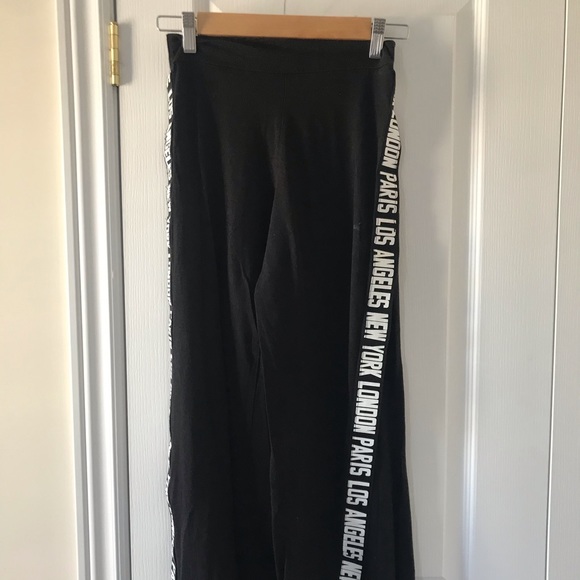 Palazzo pants with side leg slits - Picture 2 of 2